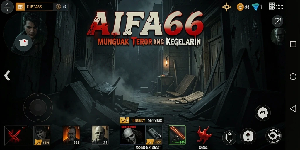 Tangkapan layar menampilkan suasana menegangkan dalam game AIFA66.