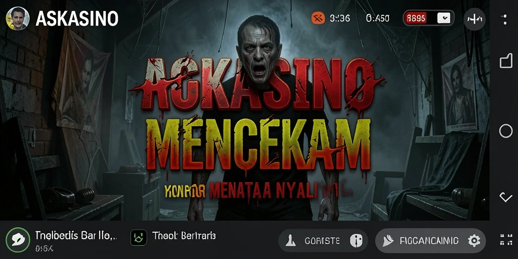 Screenshot gameplay yang menampilkan suasana menakutkan dan karakter menyeramkan.