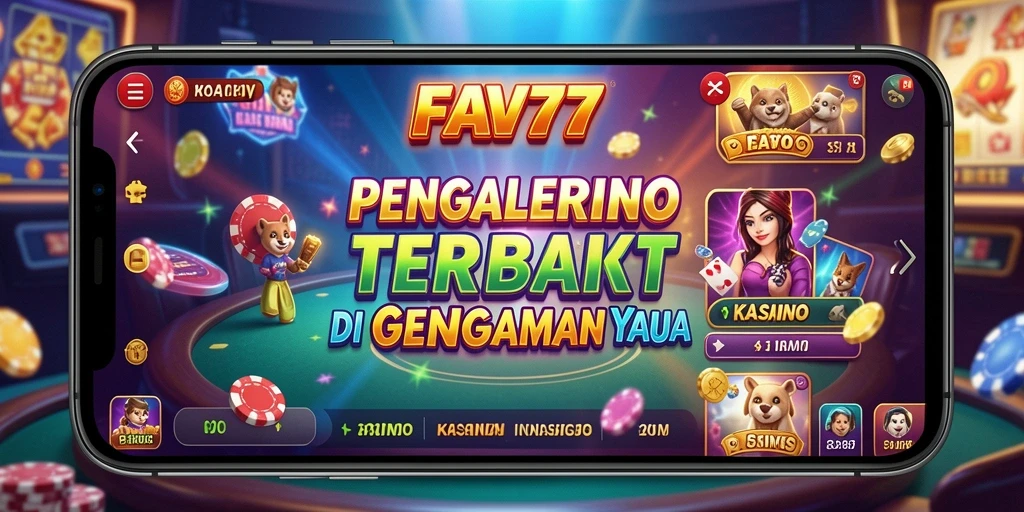 Gameplay seru dan mendebarkan di aplikasi Kasino FAV77.