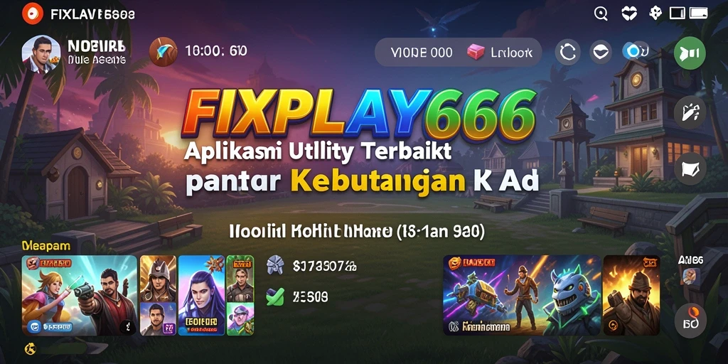 Tampilan antarmuka aplikasi FIXPLAY666 yang intuitif dan sederhana.