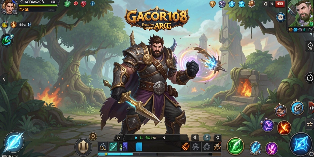 Tampilan gameplay menarik dari GACOR108 dalam aksi petualangan ARPG.