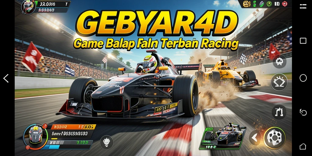 Tampilan menarik dari gameplay balap GEBYAR4D.
