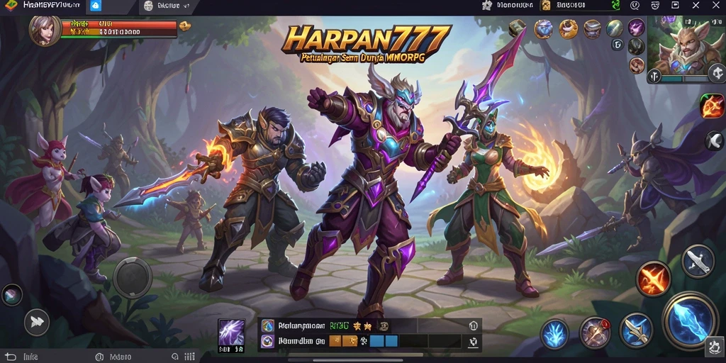 Gameplay seru di dunia fantastis HARAPAN777 dengan pertarungan mendebarkan.