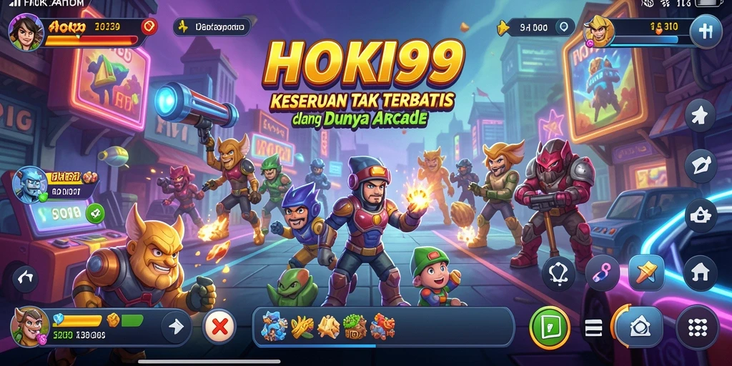 Screenshot HOKI99 menunjukkan momen mendebarkan dalam gameplay Arcade.