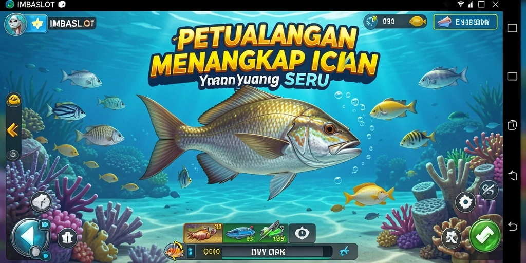 Tampilan gameplay Fishing yang seru dan mendebarkan di IMBASLOT.