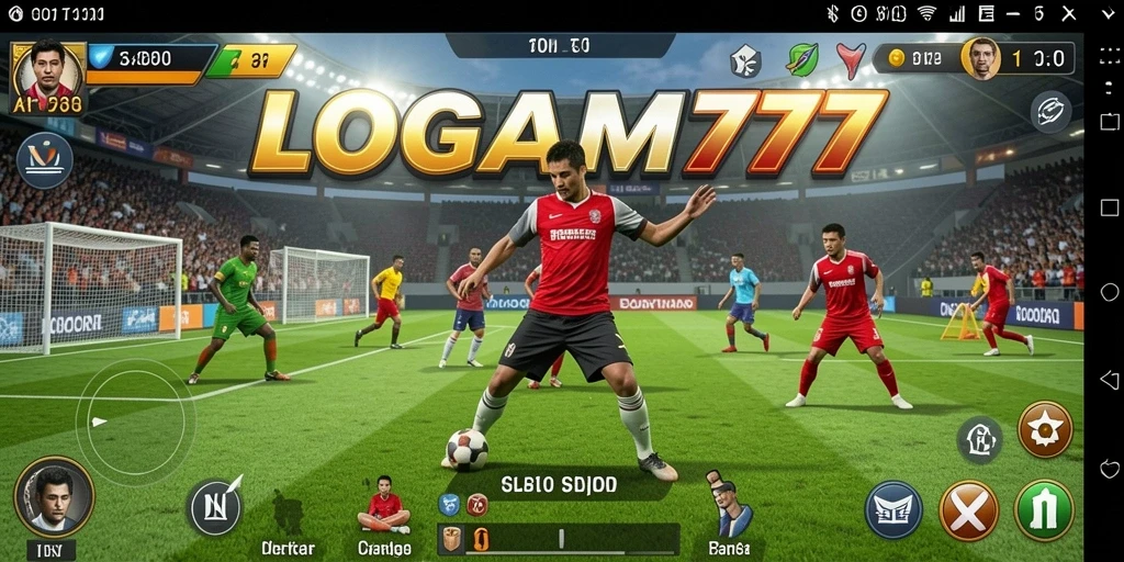 Tampilan dinamis gameplay LOGAM777 yang seru dan menantang.
