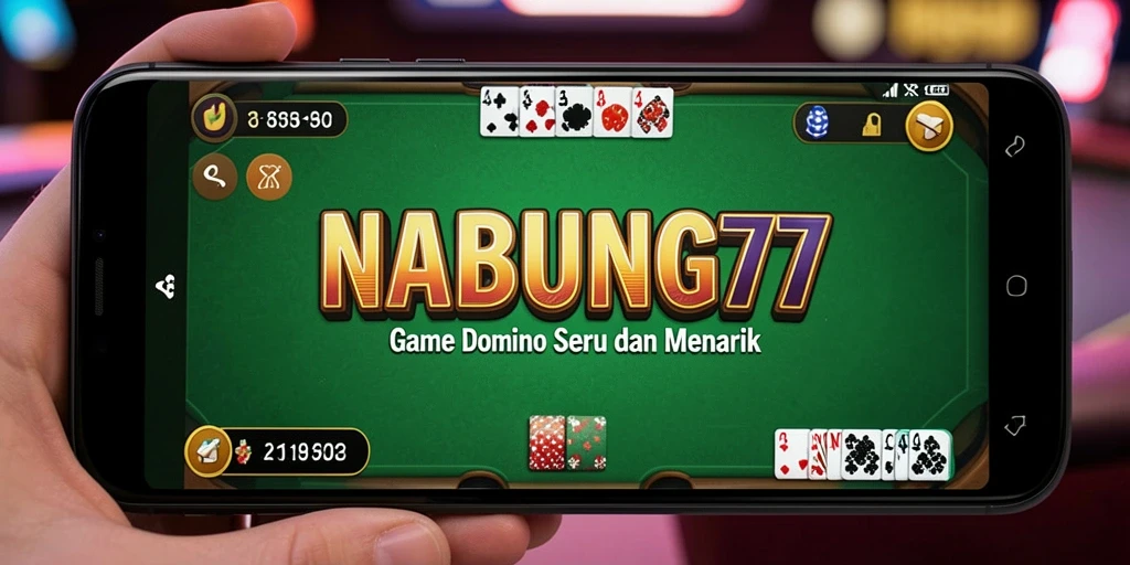 Tampilan gameplay seru dalam NABUNG77 yang menyajikan Domino menarik.
