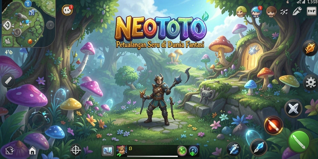 Tangkapan layar dari gameplay petualangan seru NEOTOTO.