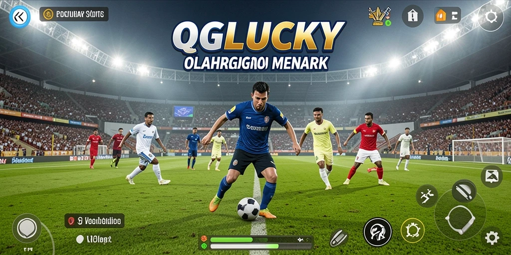Tampilan gameplay seru dalam QGLUCKY yang penuh aksi olahraga.