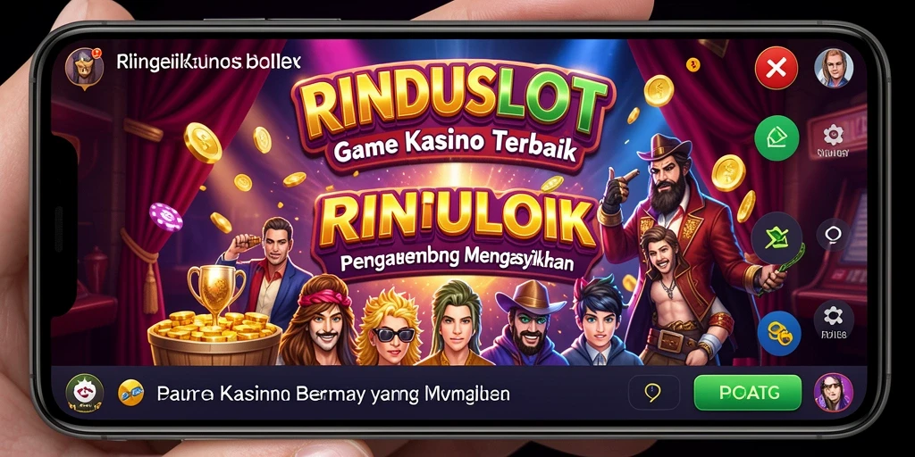 Tampilan menawan dari game Kasino RINDUSLOT yang penuh warna.