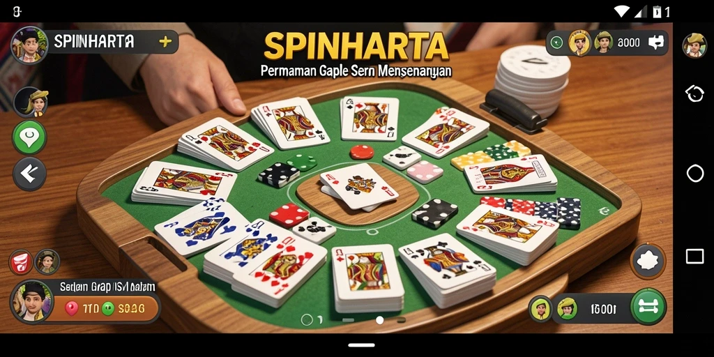 Tampilan gameplay SPINHARTA yang seru dan interaktif.