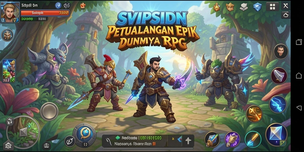 Tampilan gameplay <strong>SVIPSIDN</strong> yang menampilkan pertarungan seru dan eksplorasi dunia.